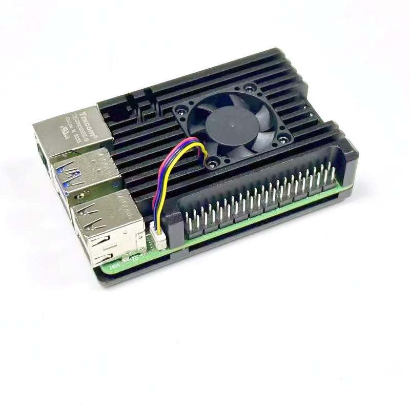 Huge Custom High Performance Aluminum Heatsink w/ Cooler Fan for Raspberry Pi 5