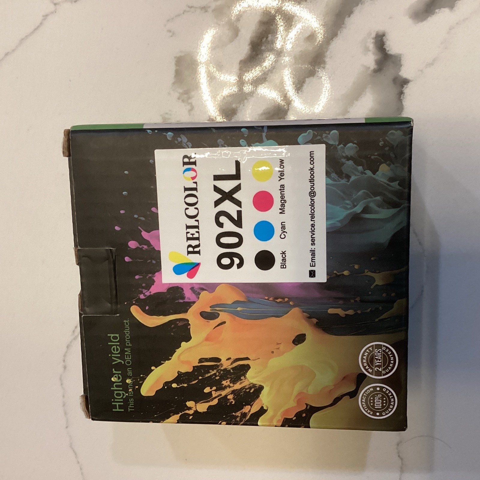 Relcolor 902XL High Yield Printer Cartridges for HP New/Sealed