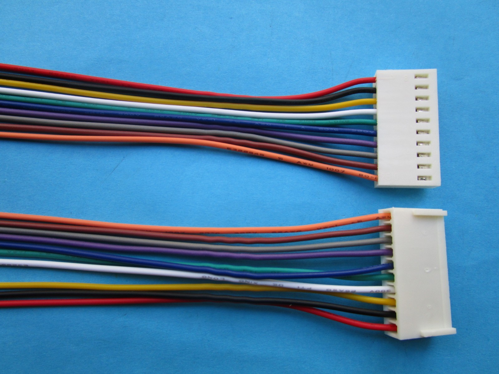 60 pcs 2510 Pitch 2.54mm 10 Pin Female Connector with 26AWG 300mm Leads Cable