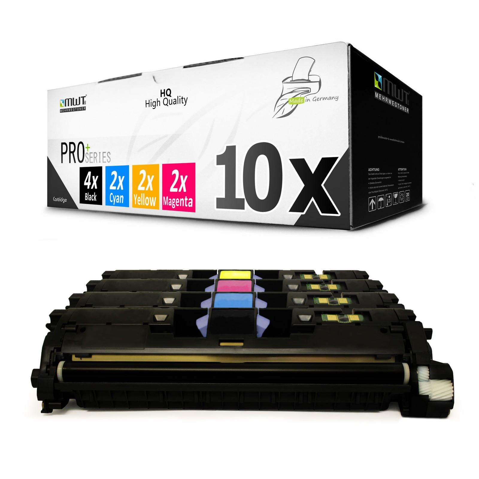 10x MWT PRO+ Toner Cartridge Compatible With HP Color LaserJet 2500/1500