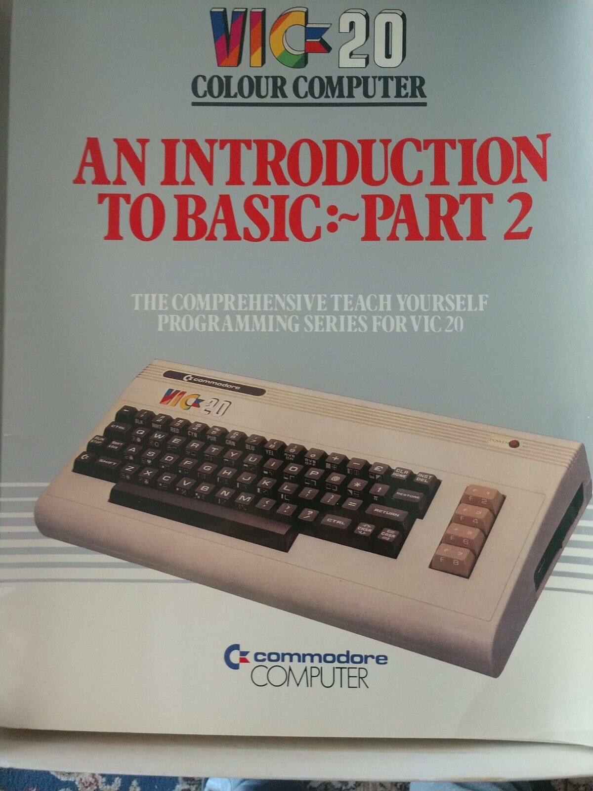 Commodore Vic-20 An Introduction to Basic Part 2 w/ book box and cassette tapes
