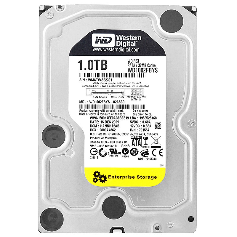 WD1002FBYS FIT FOR Western Digital 1TB 7.2K RPM 3Gb/s 3.5" SATA HDD Hard Drive