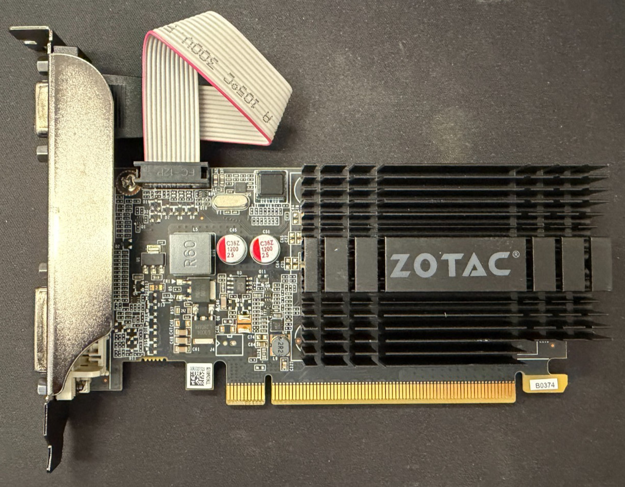 ZOTAC GeForce GT 710 Zone Edition 2GB DDR3 PCIe Fanless — Pulled Untested