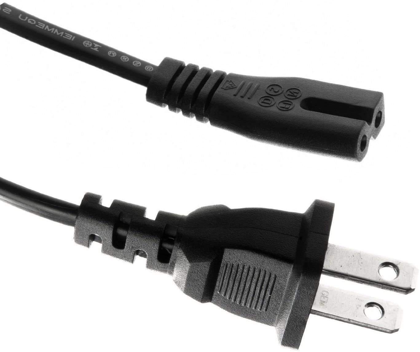 Replacement US 2Prong AC Power Cord Cable for Sony CFDS50 CFD-S50 Portable CD...