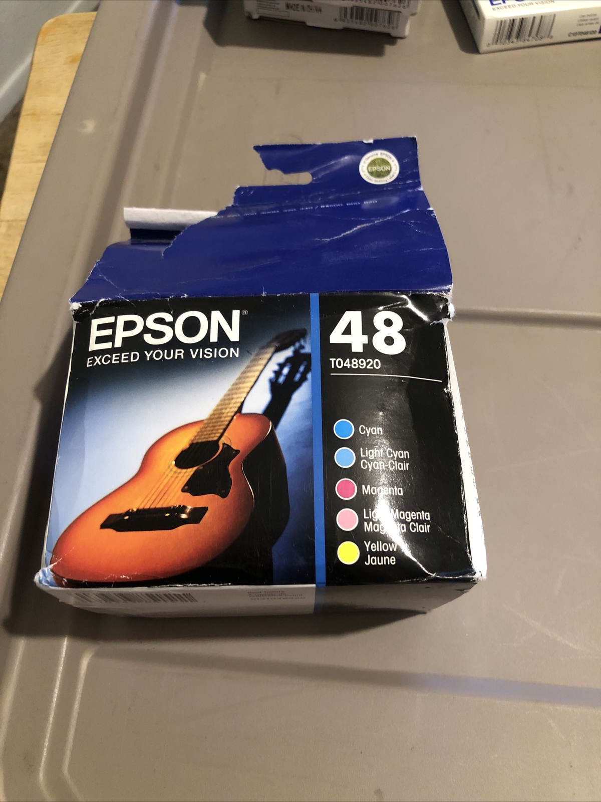 GENUINE EPSON 48 MULTICOLOR PRINT INK CMYK KCARTRIDGE SET T048920 EXP 07/2014