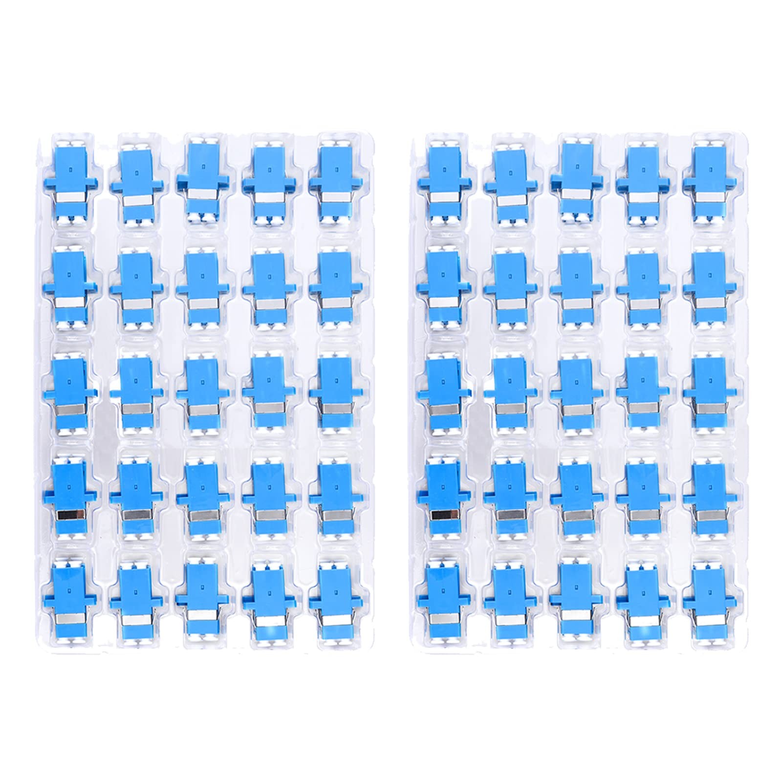 fyboptwu 50pc LC Duplex SM Adapter