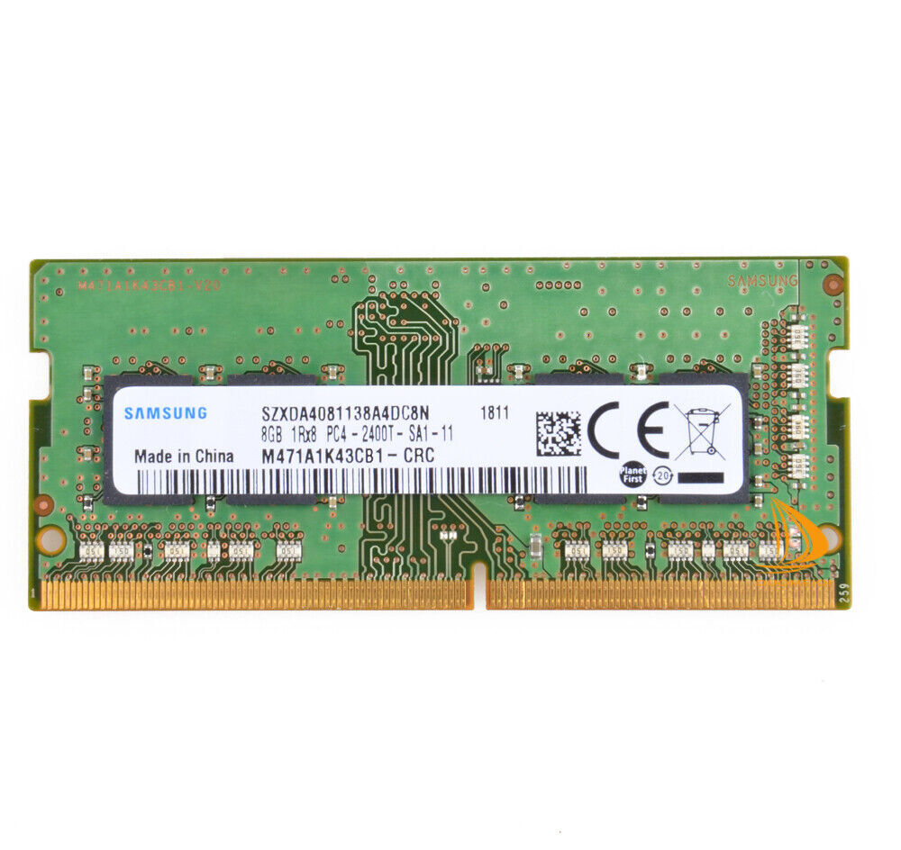 Samsung DDR4 8GB PC4-2400T Laptop RAM Memory Module - M471A1K43CB1 CRC SODIMM。，