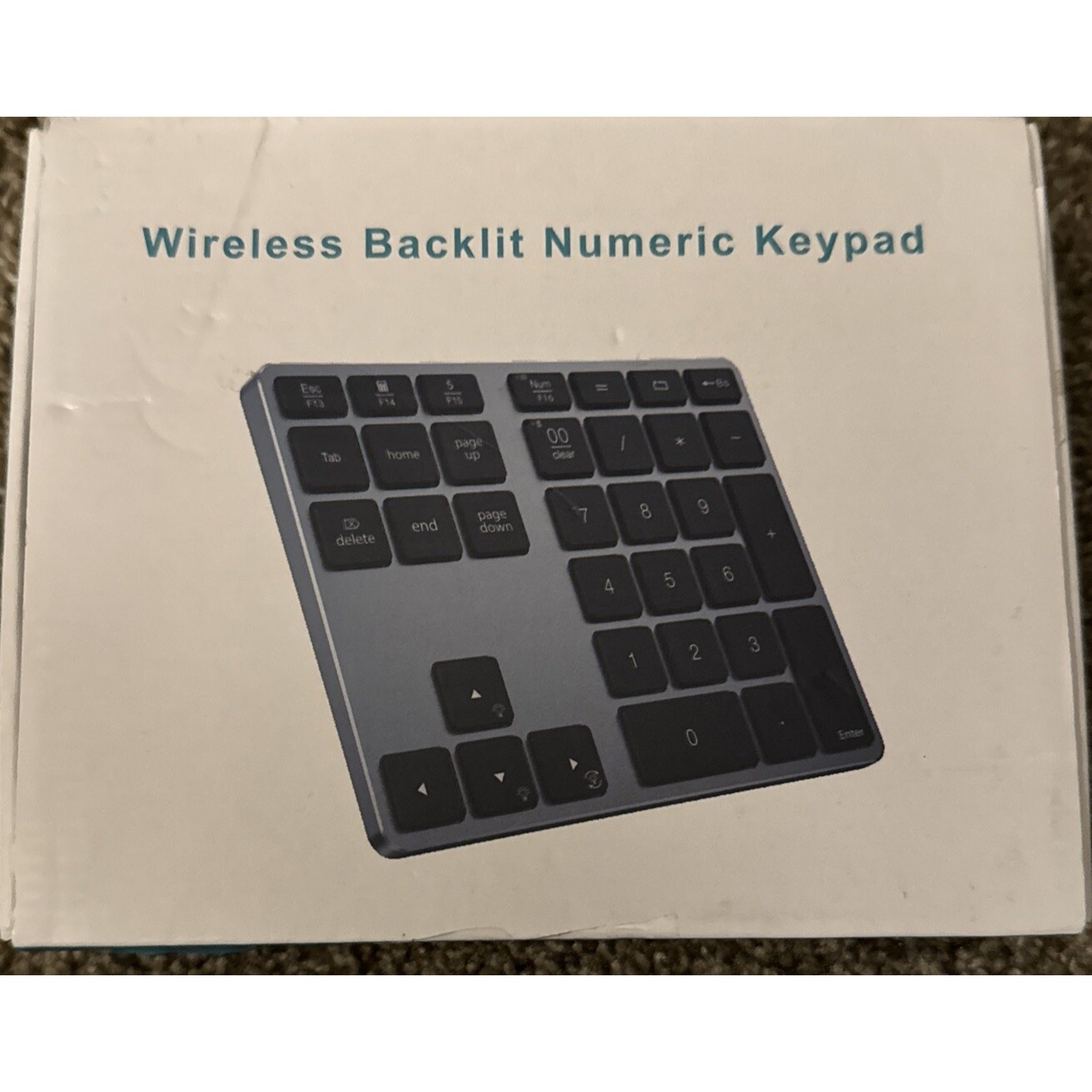 Backlit Keypad Bluetooth-Compatible 2.4G Wireless Triple Mode Keyboard 35 Keys