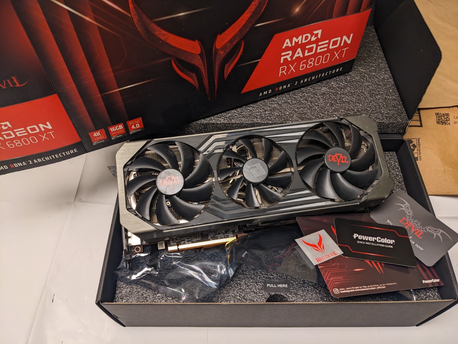 PowerColor Red Devil AMD Radeon RX 6800 XT 3DHE OC 16GB GDDR6 Graphic Card