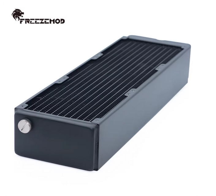 FREEZEMOD TSRP-HP65-360 65mm Thick Copper Radiator 360mm Triple Pass Copper Fins