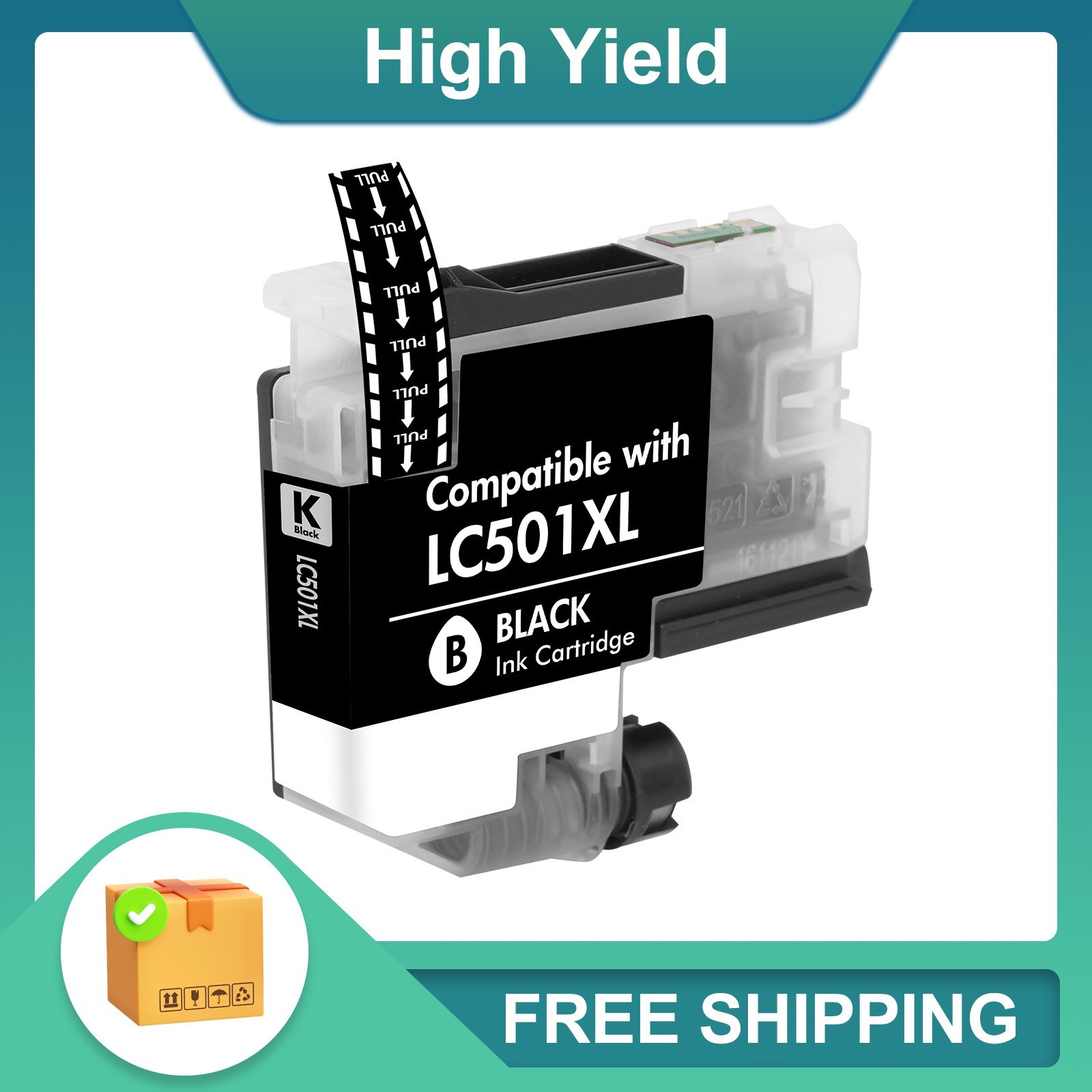 LC501XL Ink Cartridges for Brother MFC-J1260DW MFC-J1360DW J1410DW LC501 XL LOT