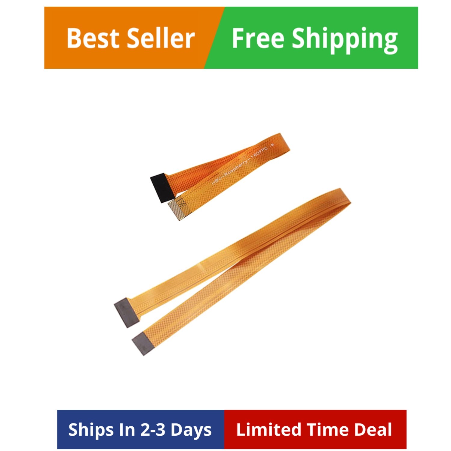2pcs for Raspberry Pi Zero Camera FFC Cable Flex Cable 15Pin to 22Pin 16CM an...