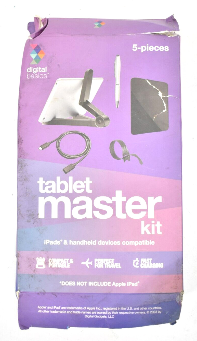 Digital Basics 5 Piece Tablet Master Kit Compatible With Handheld Devices Tablet