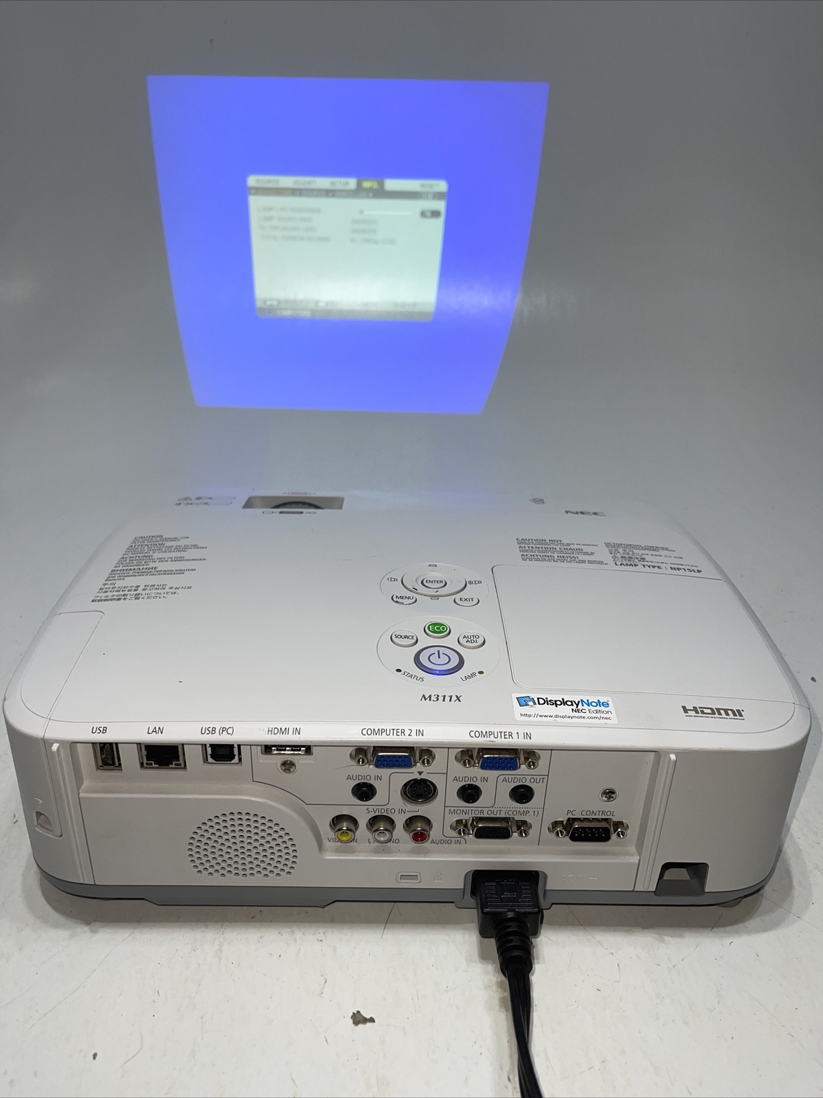 NEC NP-M311X LCD Projector 3100 Lumens HDMI XGA - 4690  Used Lamp Hours