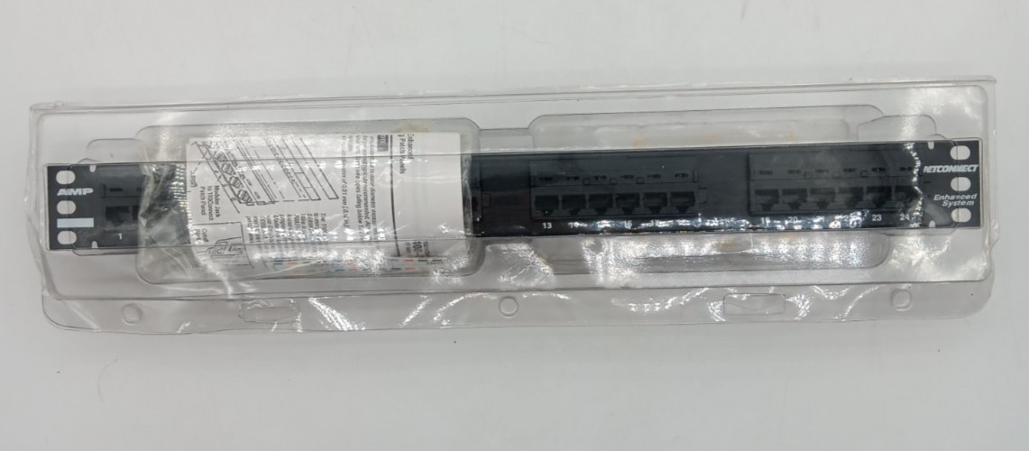 AMP NetConnect Enhanced System 24-Port Cat 5e 1U Patch Panel