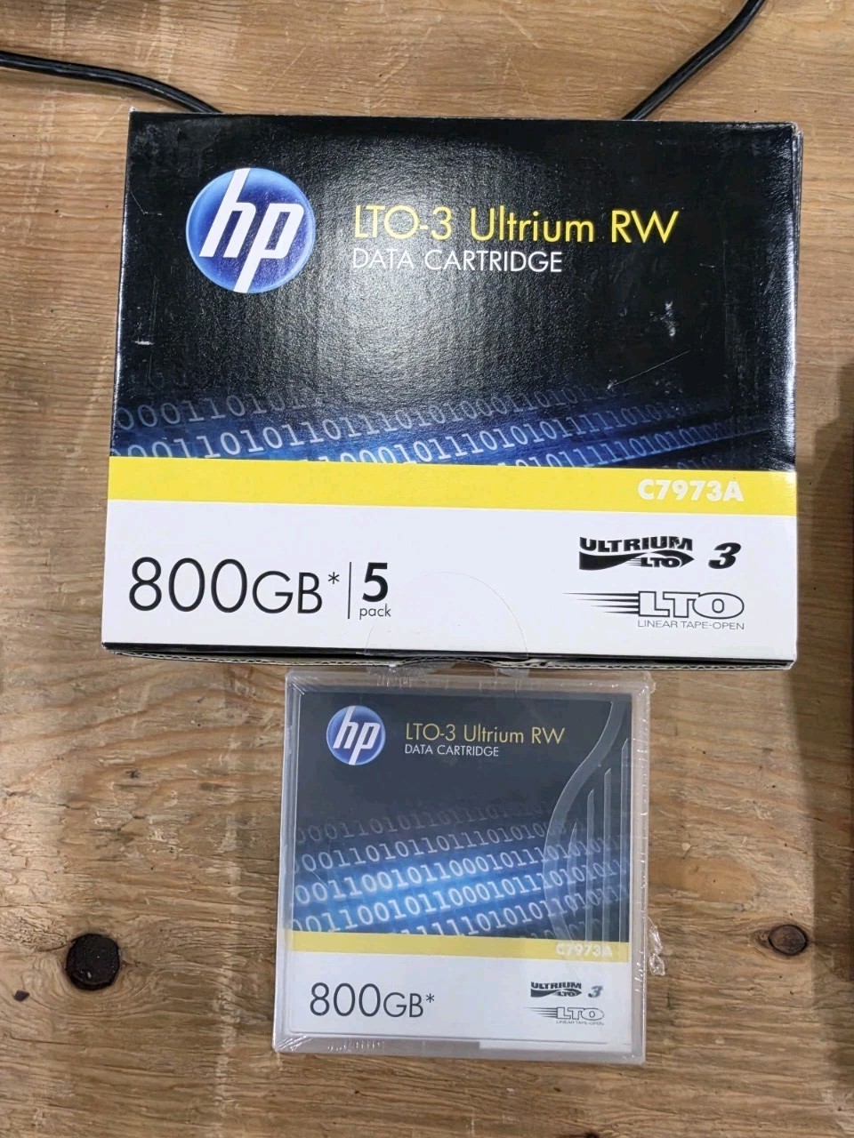 Hp Lto-3 Ultrium Rw 800gb Data Cartridge New Open Box Sealed, Qty 6