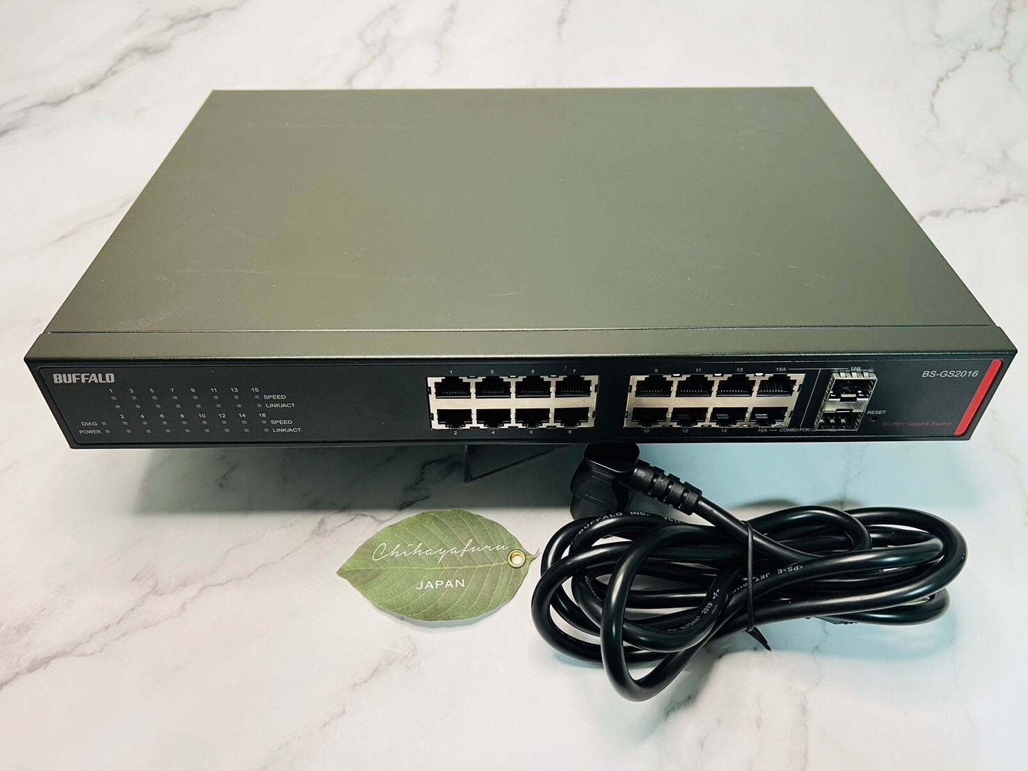 Used BUFFALO Layer 2 Giga Smart Switch 16 Port BS-GS2016 Tested Fast Shipping