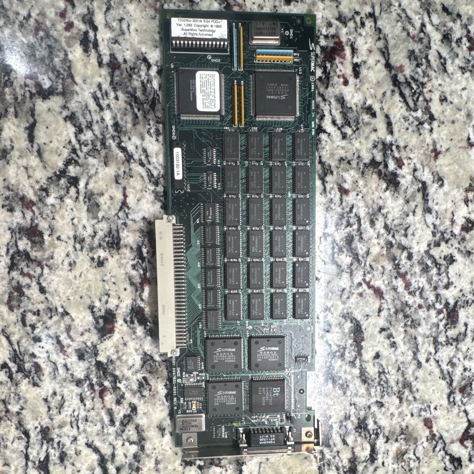 Vintage SuperMac NuBus 24-Bit Graphics / Video Card - Untested