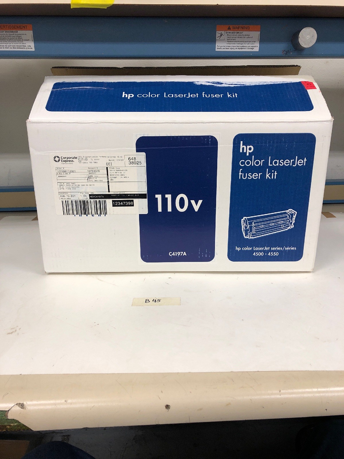 New Genuine HP C4197A Fuser Kit Color LaserJet 4500,4550 *Fast Shipping*