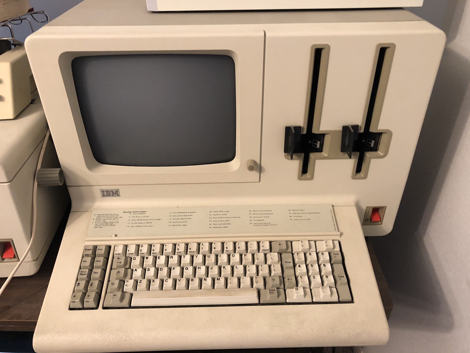IBM Model 5322 1980 With Printer And All Books