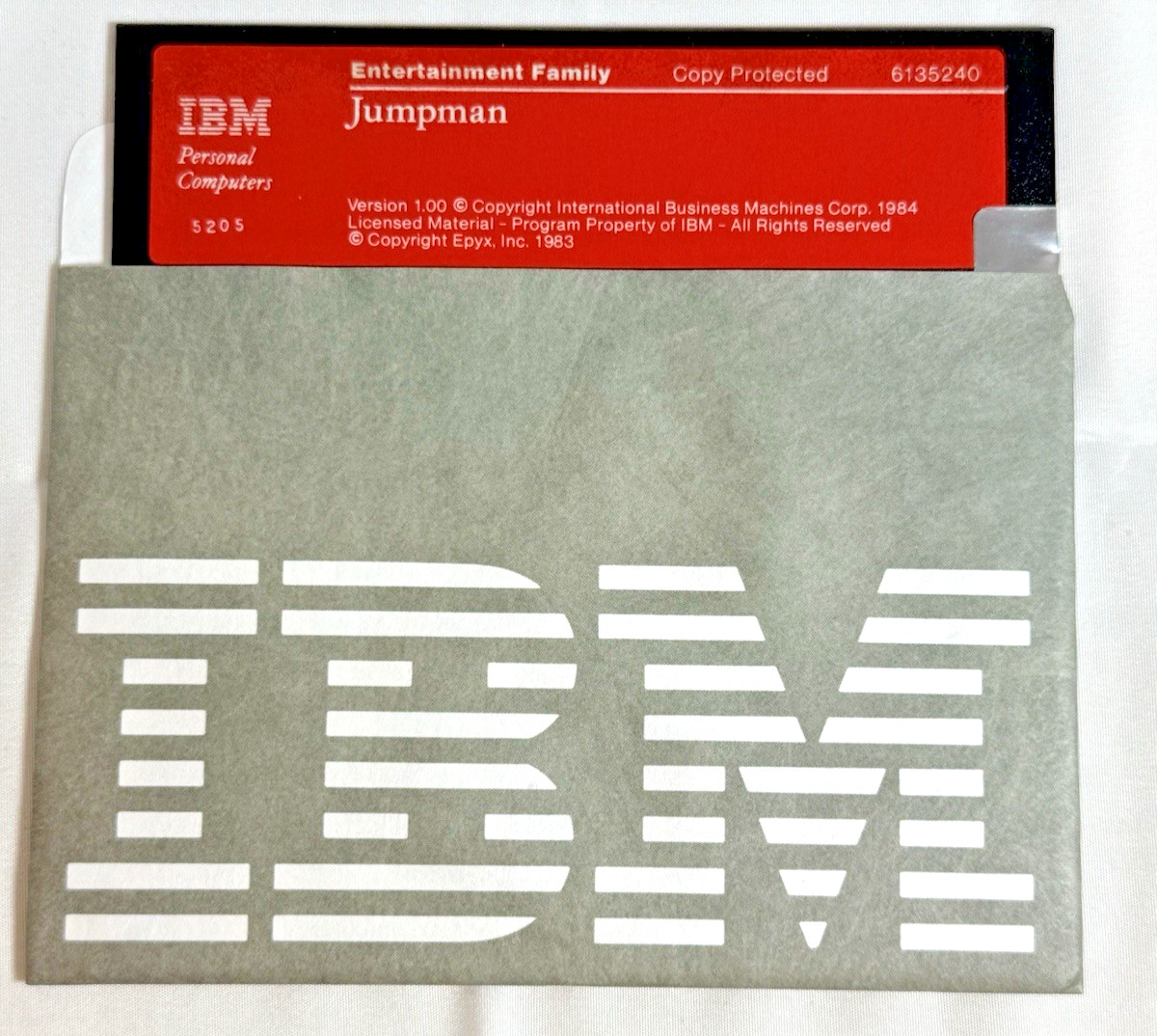 IBM Jumpman EPYX 1983 PC XT PCjr 5.25 Floppy Disk ONLY, Vintage Game