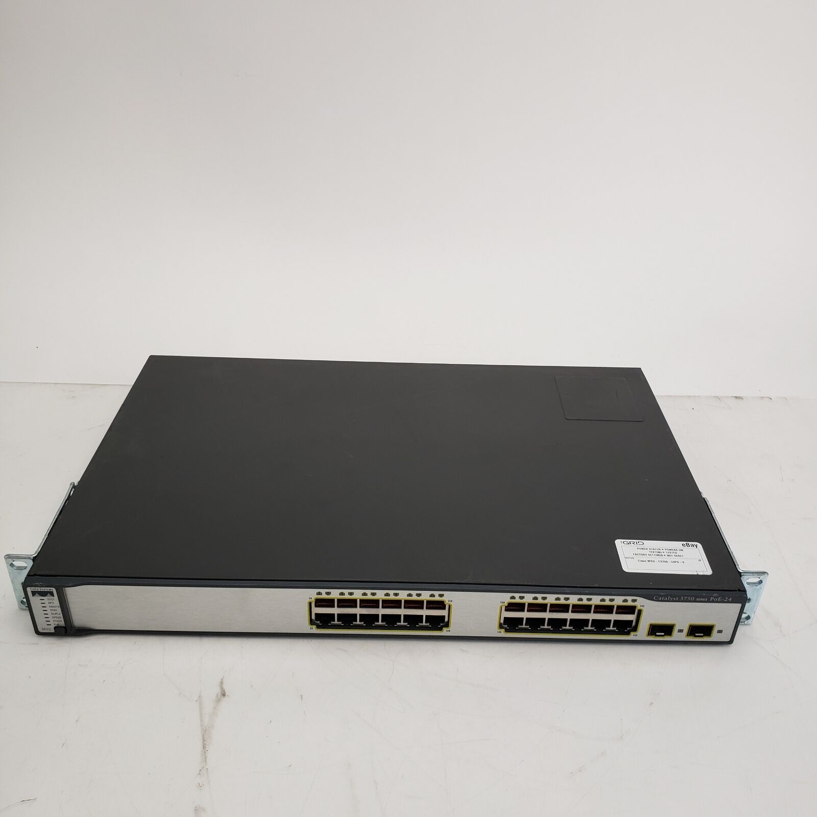 Cisco WS-C3750-24PS-S 24-Port Ethernet Switch - Tested