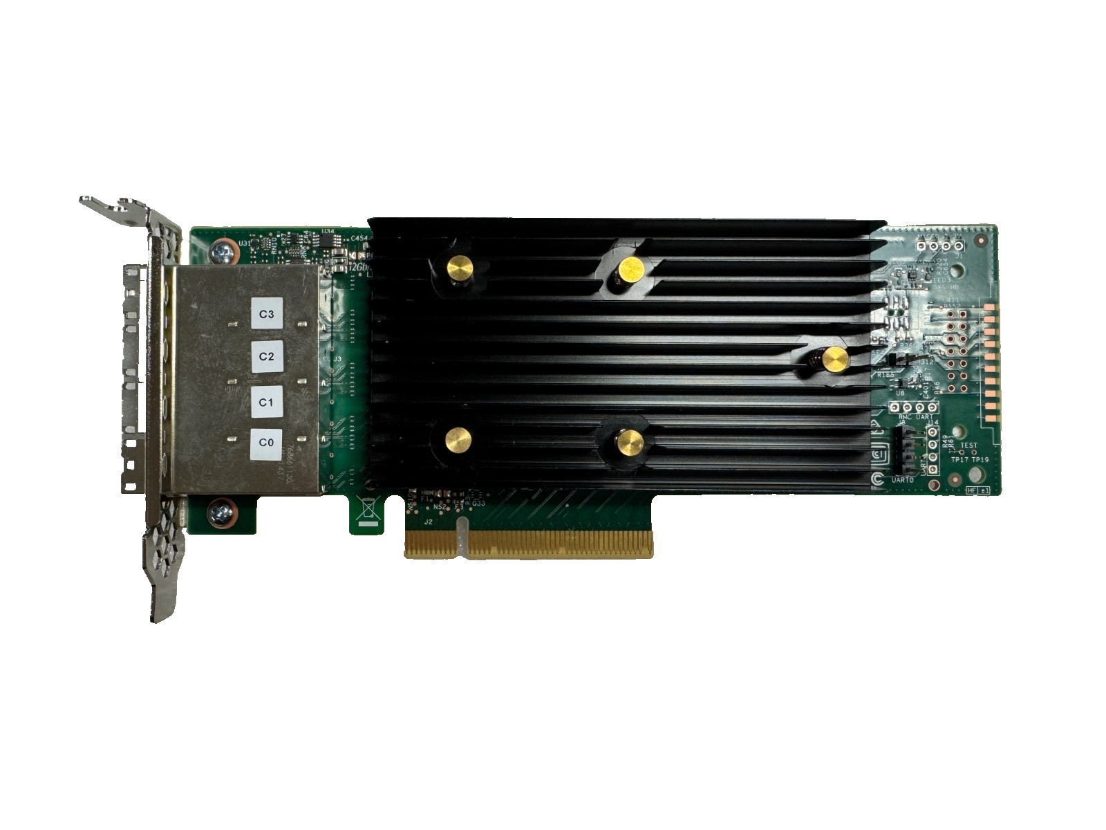 Lenovo ThinkSystem 430-16e Quad-Port 12Gb/s SFP SAS SATA PCIe HBA 01KN503 tested