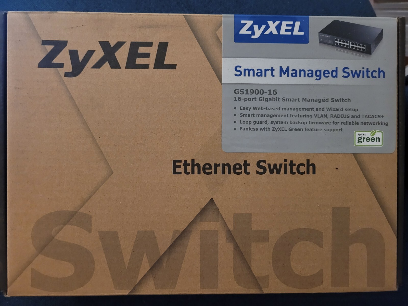 ZyXEL - GS1900-16 - 16-Port GbE Smart  Managed Switch Ethernet