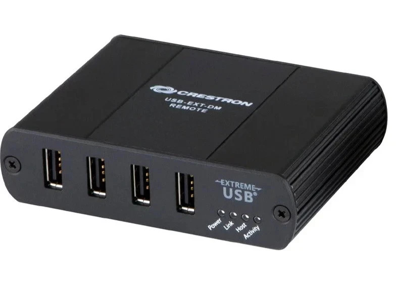 Crestron USB-EXT-DM REMOTE 4-Port USB Over Ethernet Extender - NEW OPEN BOX
