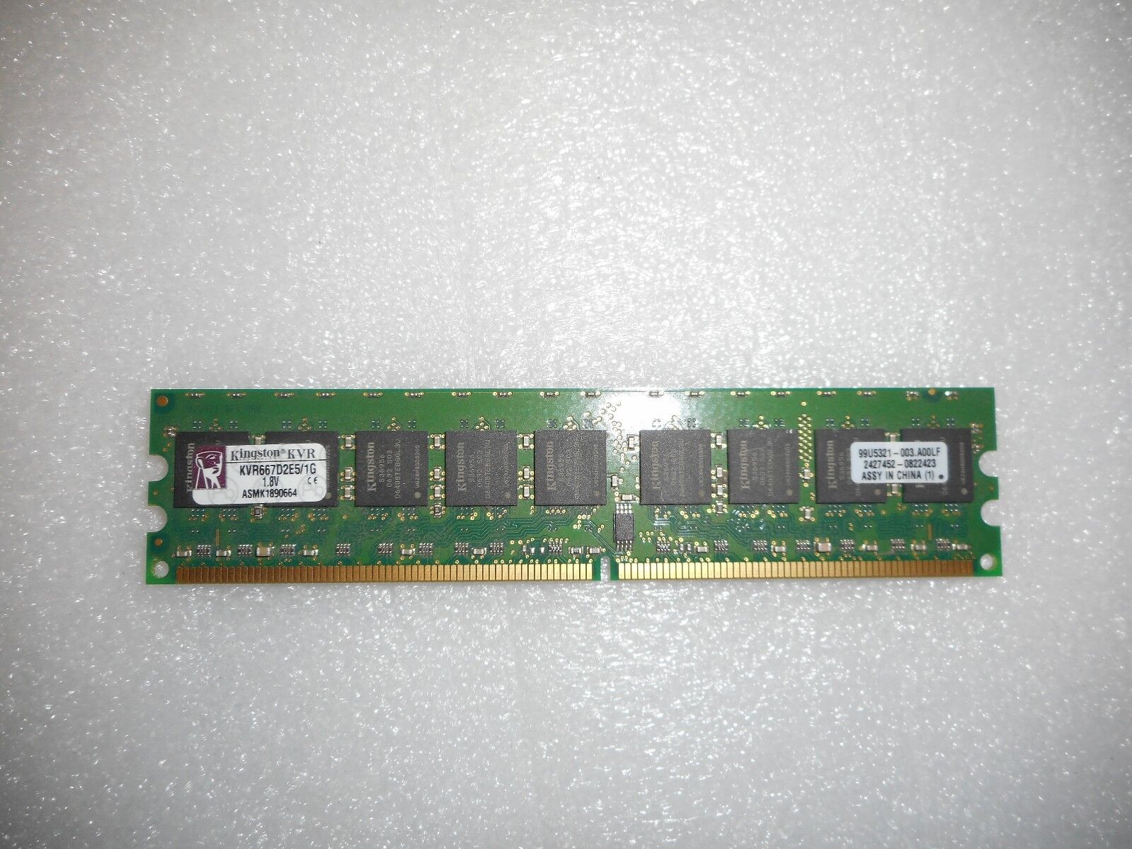 Kingston 1GB PC2-5300 667MHz DDR2 Server Memory RAM KVR667D2E5/1G