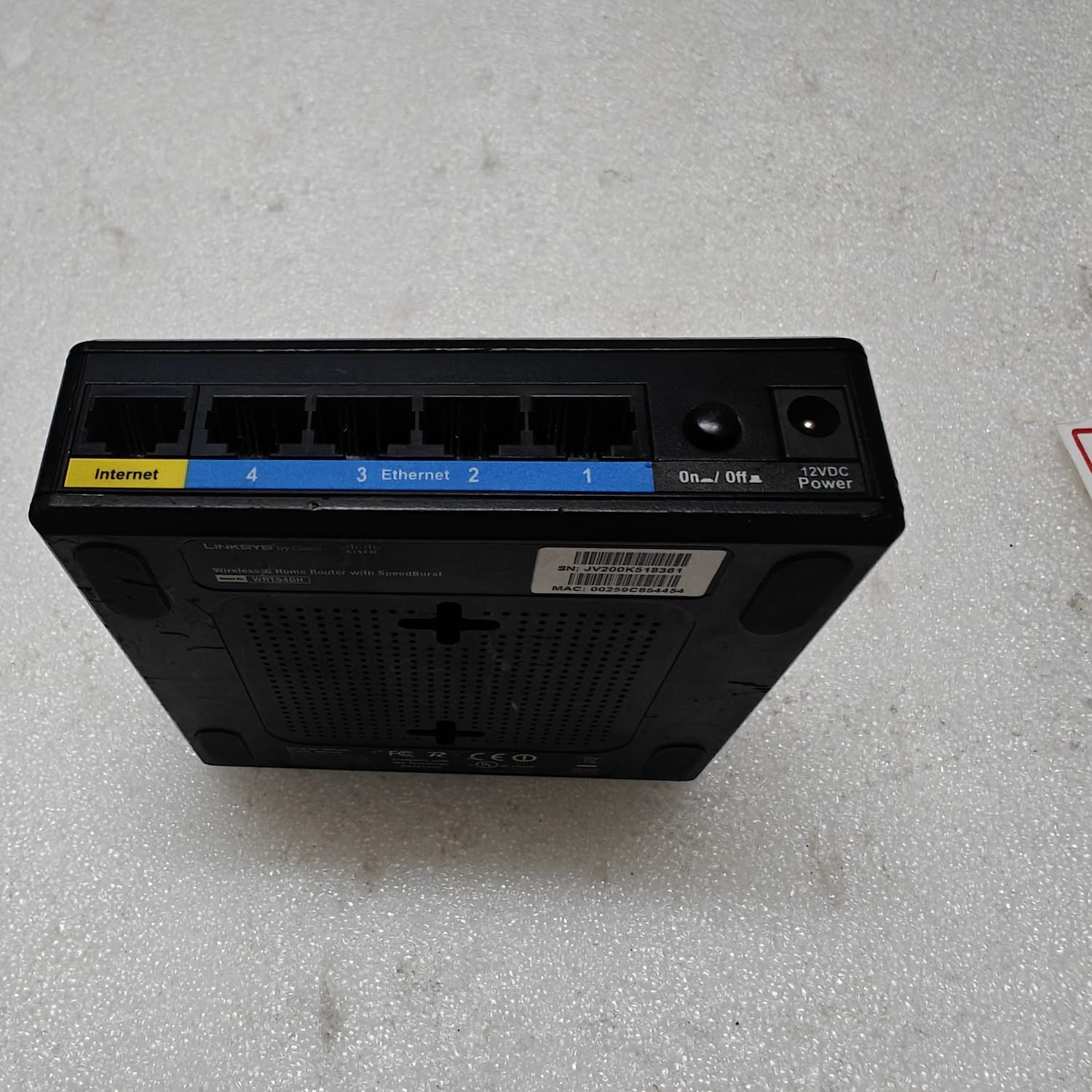 CISCO LINKSYS WIRELESS-G HOME ROUTER WITH SPEEDBURST WRT54GH