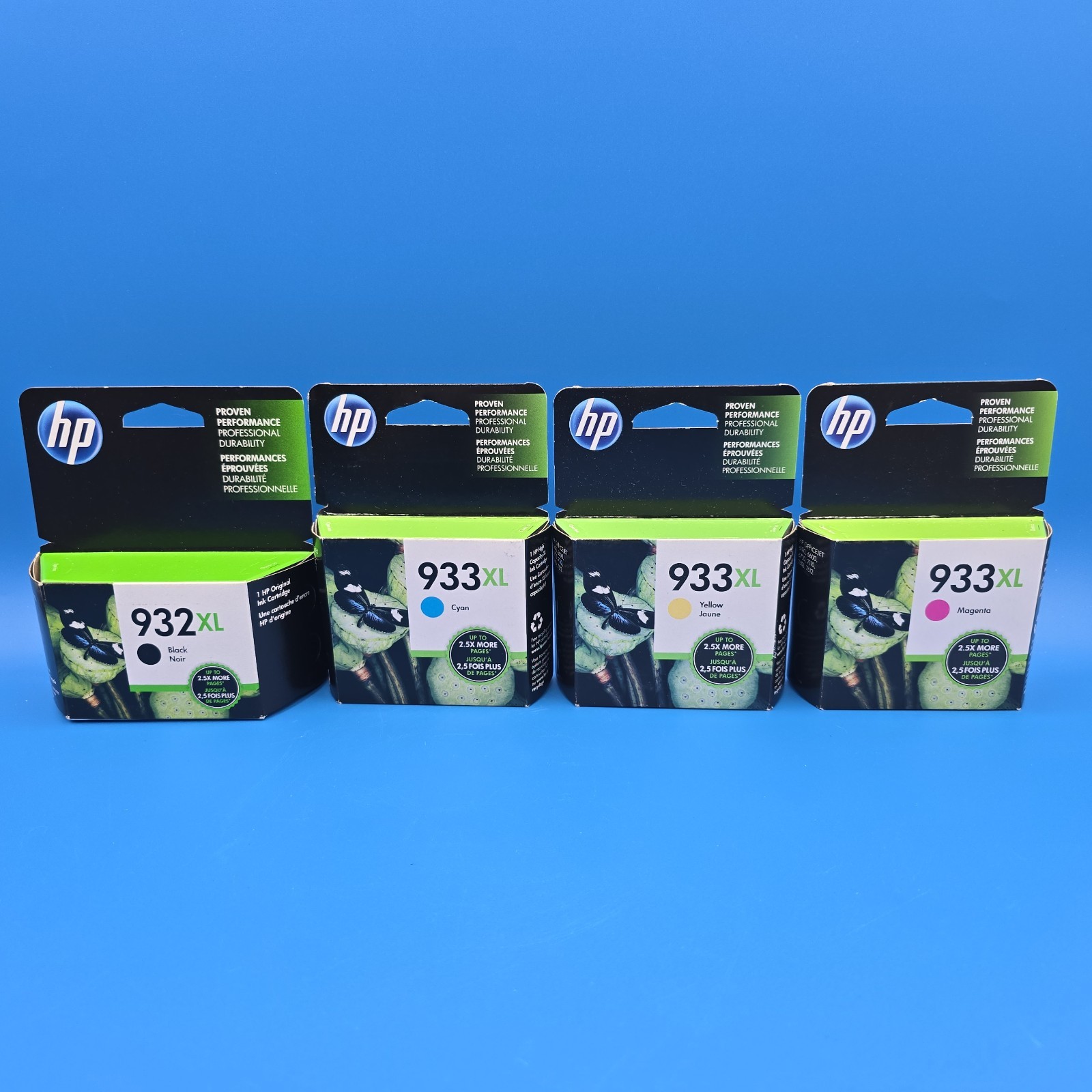 Genuine HP 932XL 933XL OEM Ink Cartridge Set Black Cyan Magenta Yellow Sealed