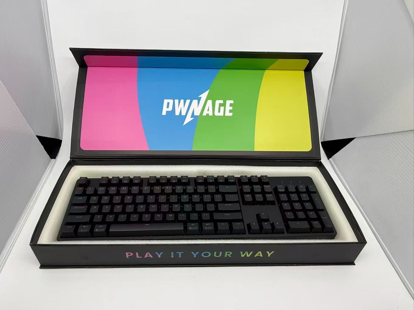 Pwnage Ultra Custom Mechanical Keyboard with 15 Extra Linear Red Switches