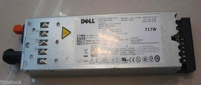 Dell PowerEdge R610 Server Power Supply PSU 717W RCXD0 0RCXD0