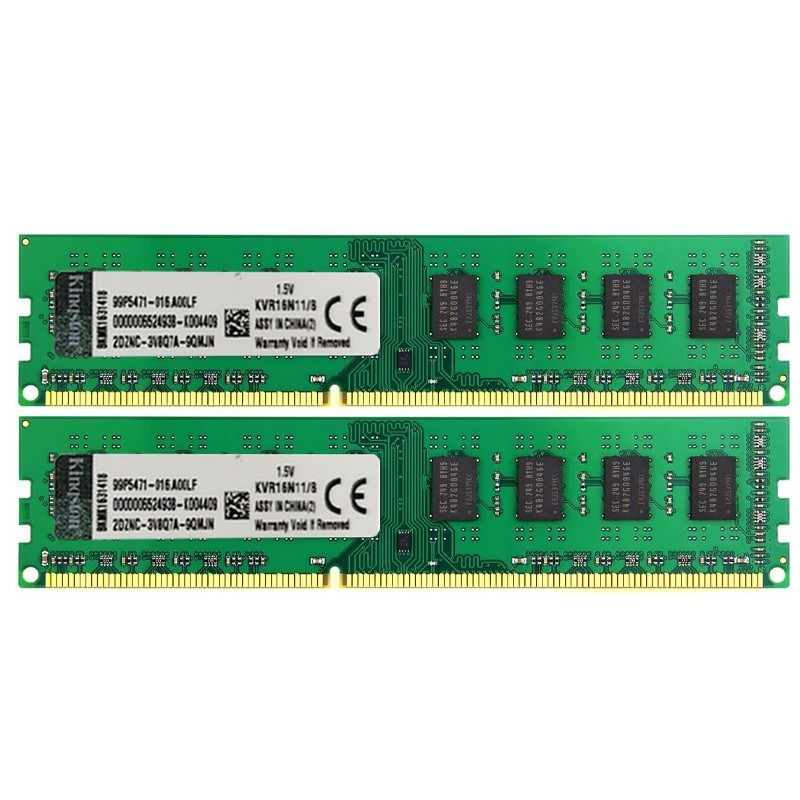 Kingston 16GB Kit (2x8GB) DDR3 1600MHz PC3-12800 1.5V Dual Channel Desktop RAM