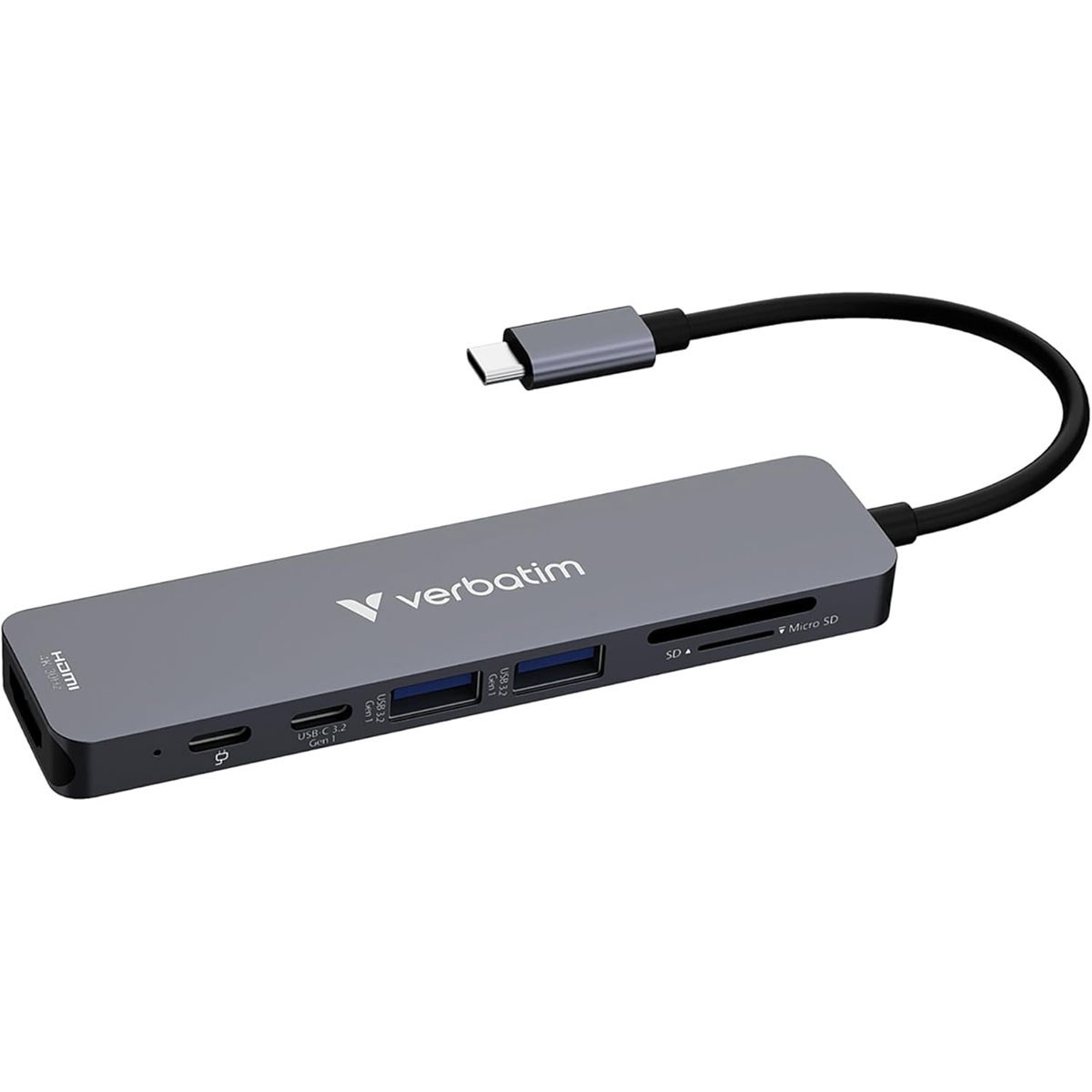 Verbatim Essentials 100W 7-Port USB-C Multiport Hub