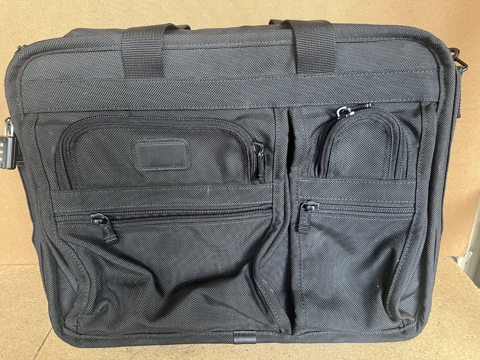 Tumi Alpha Wheeled Laptop Briefcase Carry On Rolling Bag Black
