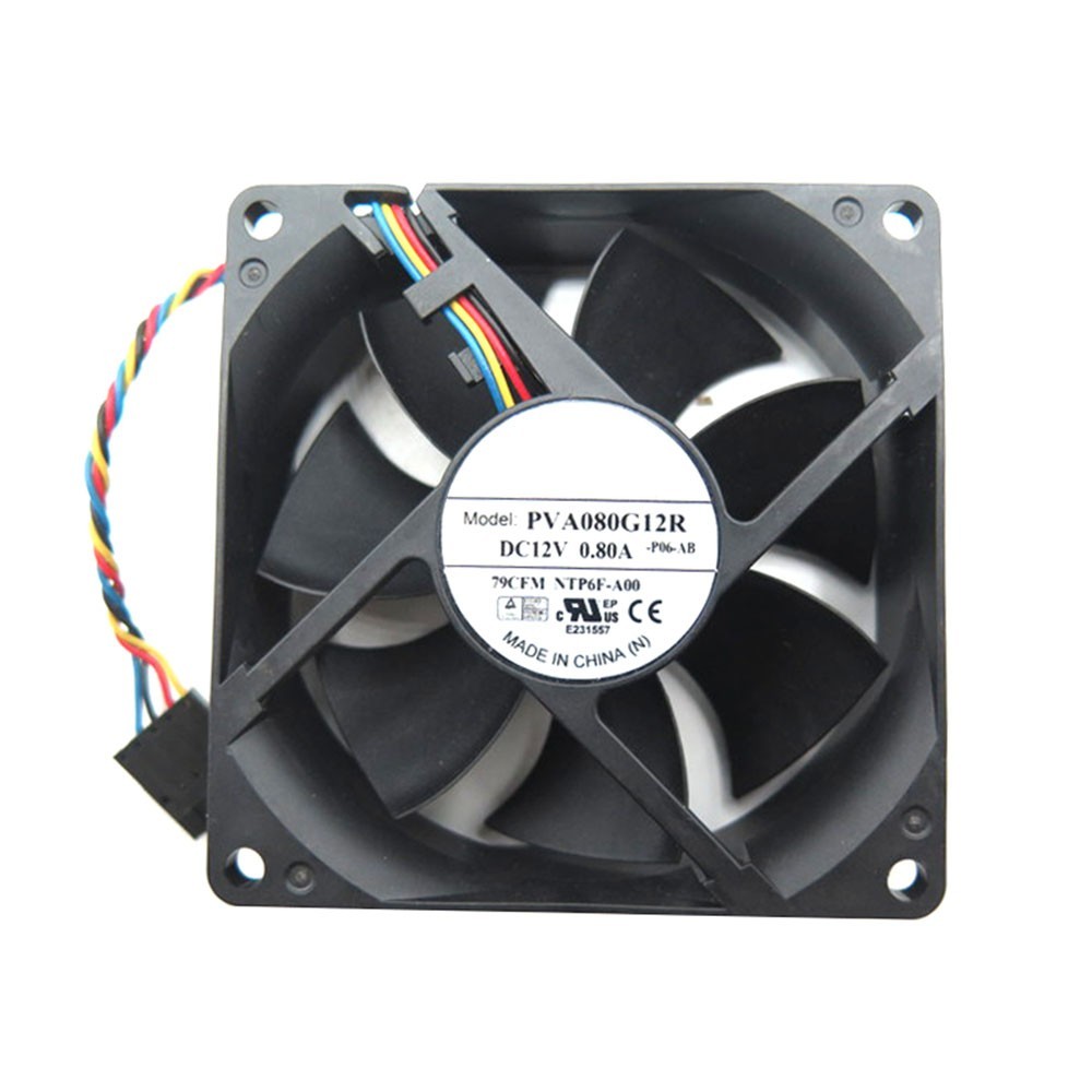 Fan For Foxconn PVA080G12R PVA080G12R-P06-AB DC12V 0.80A 0NTP6F NTP6F-A00 4PIN