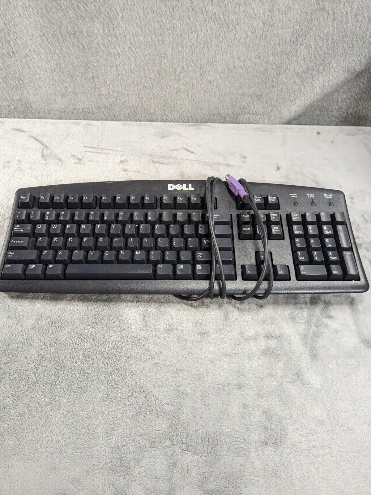 Dell PS2 Wired Computer Keyboard Model #SK-8110 BLACK TESTED AND WORKING