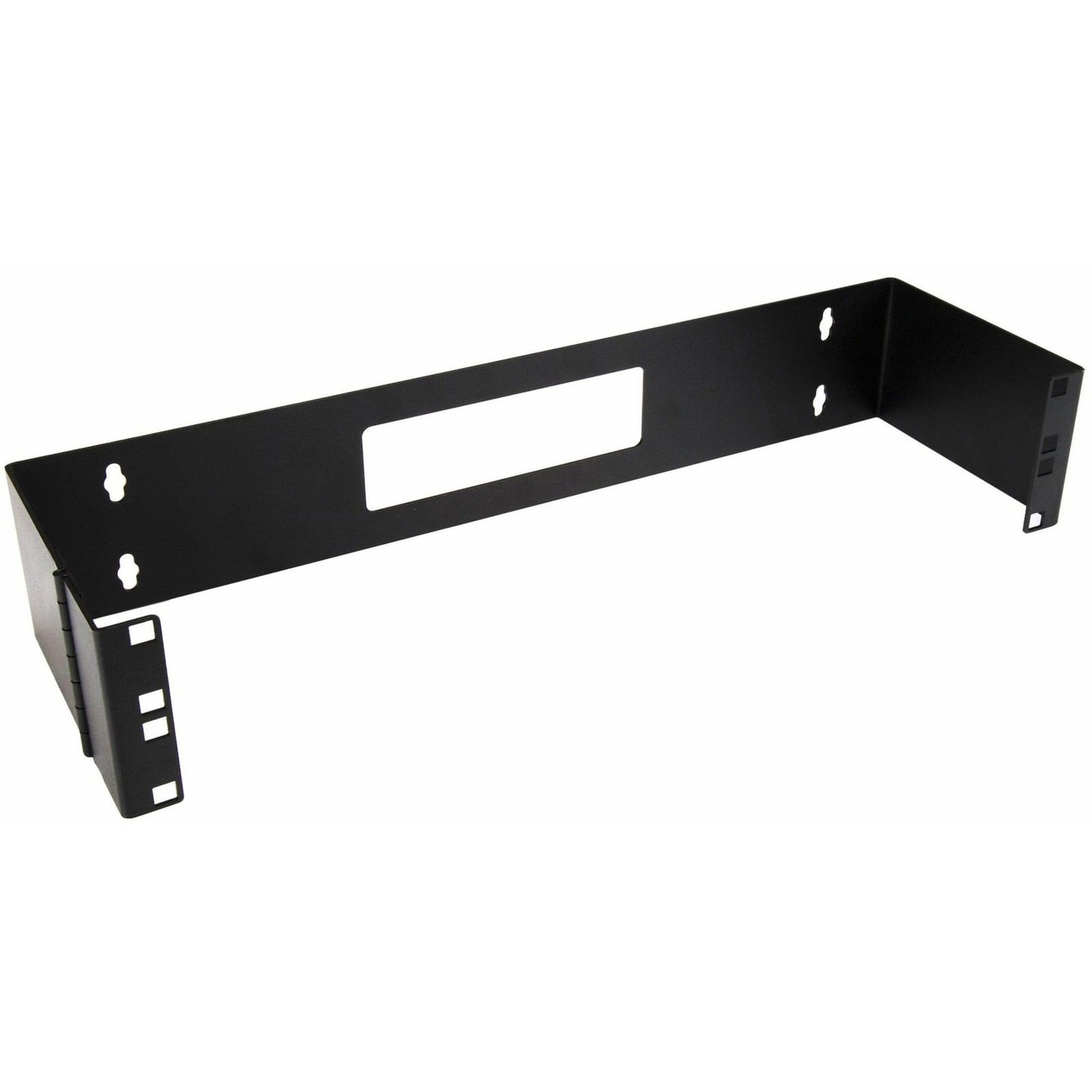 StarTech.com 2U Hinged Wall Mount Patch Panel Bracket - 6 inch Deep 2U, Black 