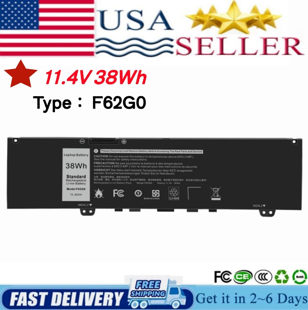 ✅LOT 10x F62G0 Battery for Dell Inspiron 13 7000 P83G001P91G001 Vostro 5370