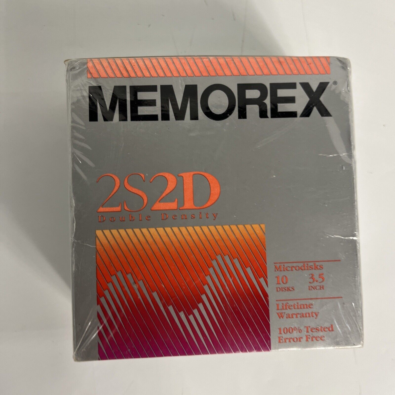 Memorex 2S/2D Double Sided Double Density 3 1/2 Inch Microdisks • 1 Box of 10