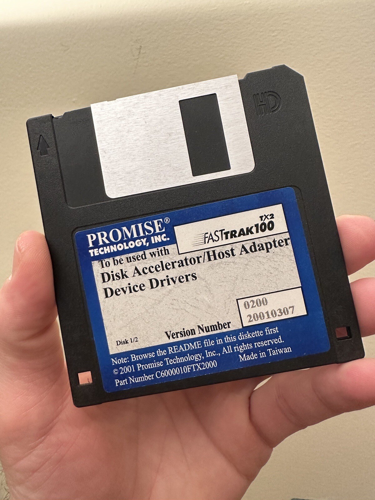 Promise Technology Fasttrak100 TX2 - 3.5” floppy disk Disk Accelerator DISK 1&2