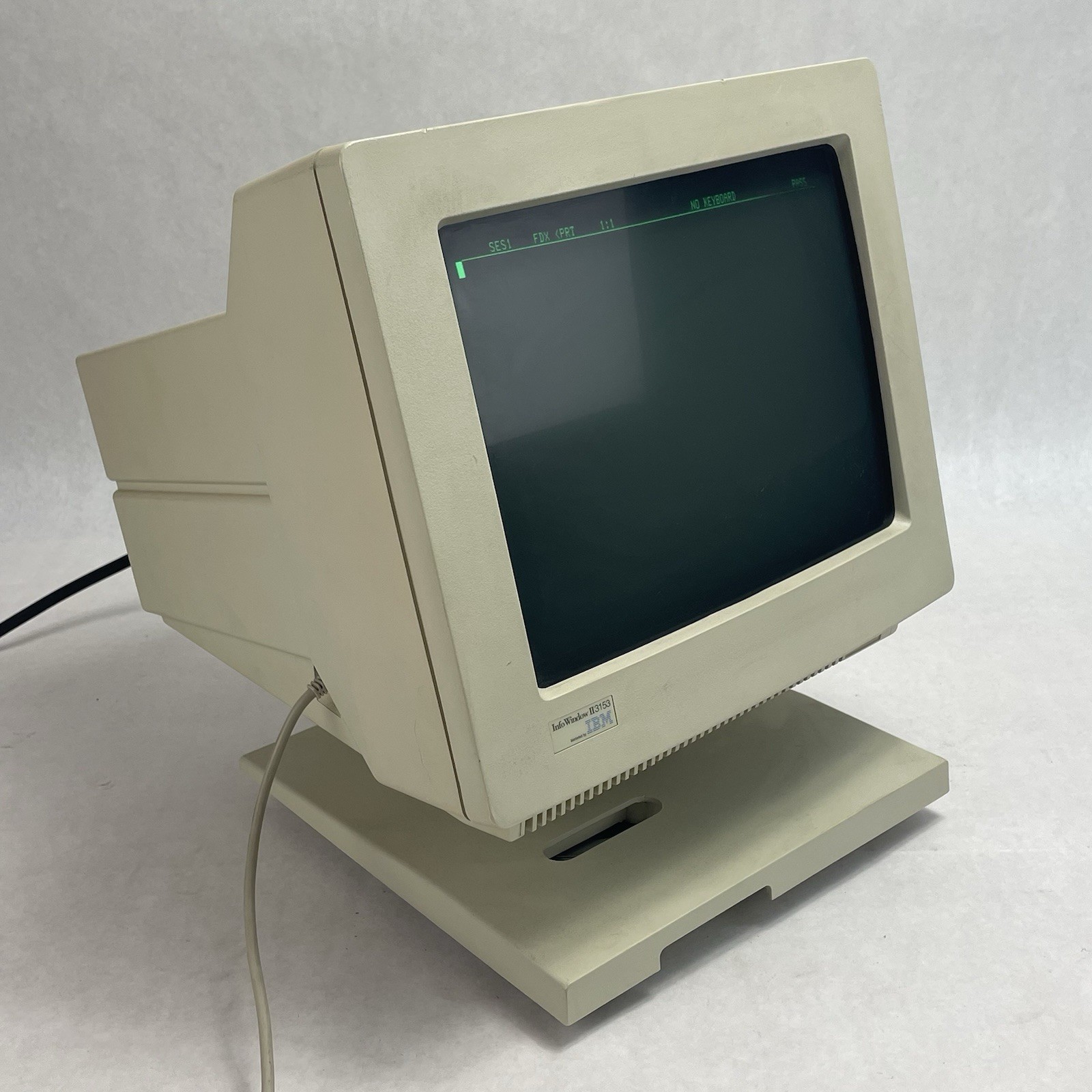 IBM Info Window II 3153 CRT Terminal Power Tested