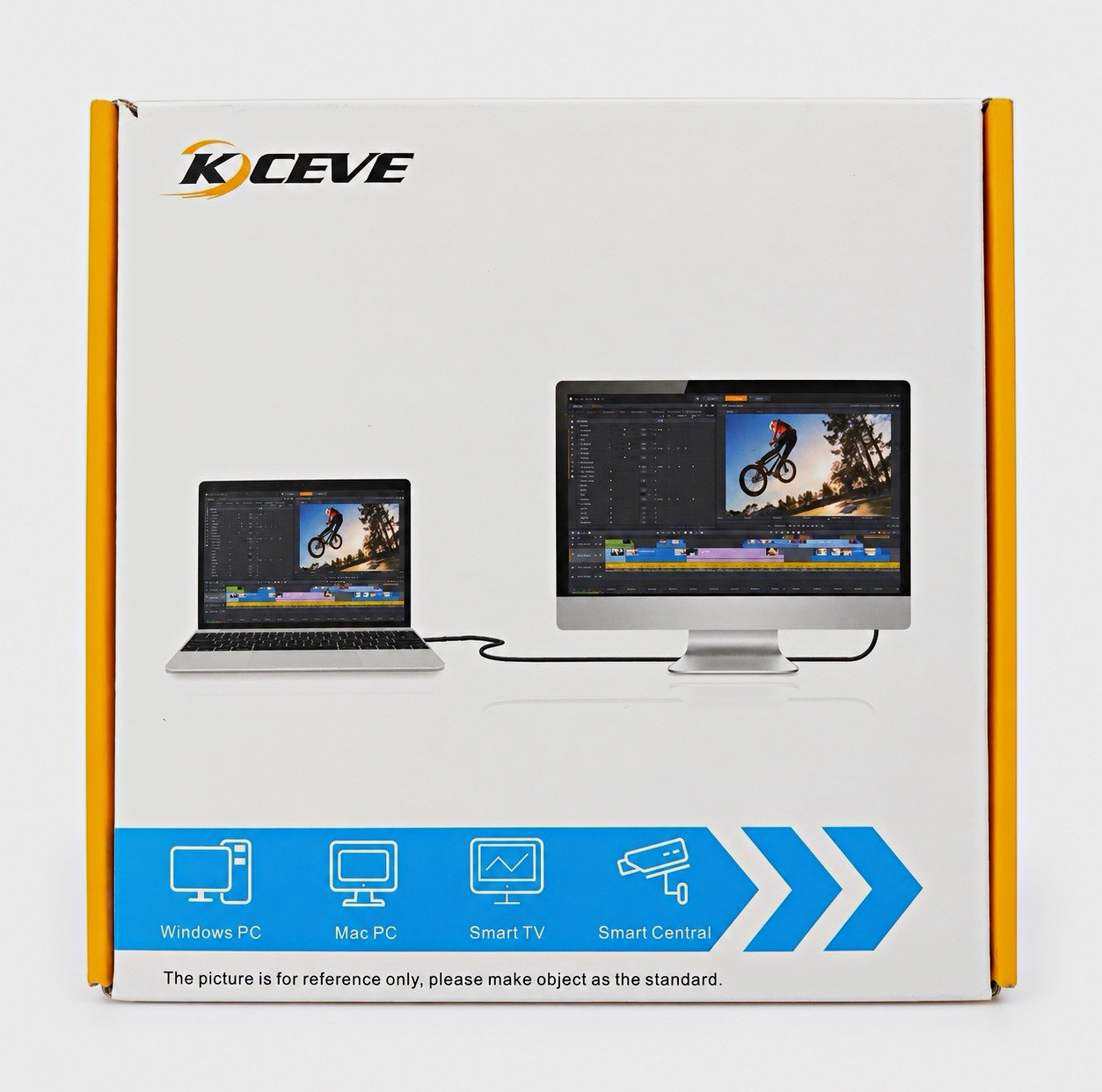 KCEVE 2x3 Triple DisplayPort USB 3.0 KVM Switch Box Powered 12V Black