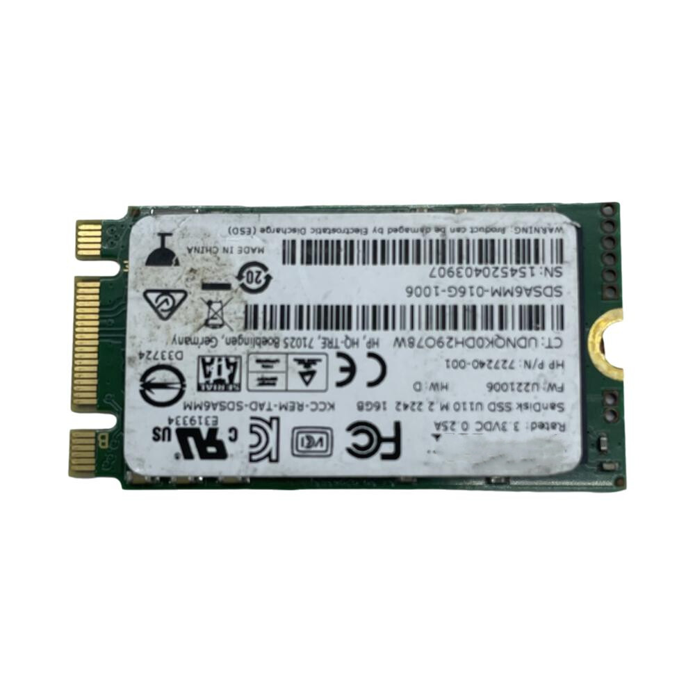 SSD Solid State Disk mSATA 727240-001 Fits For SanDisk 16GB