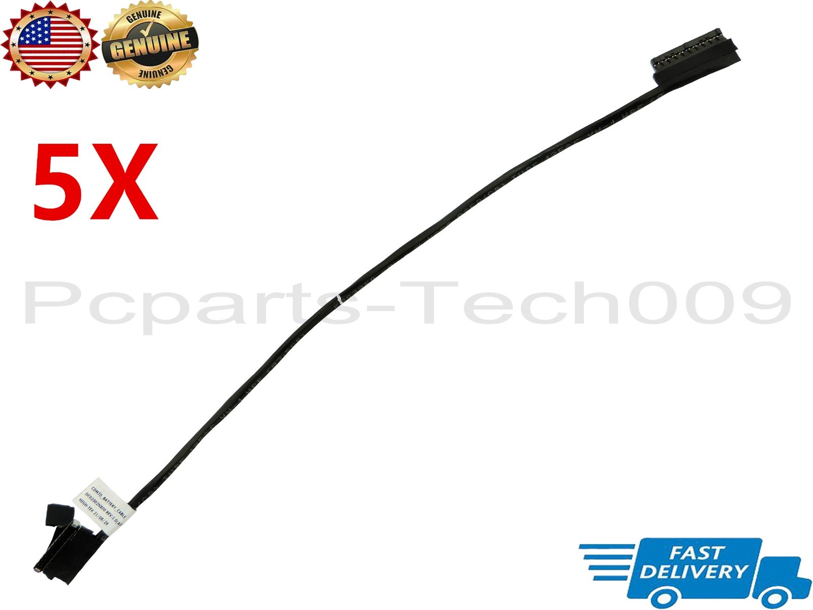 5X Lot Battery Cable Wire For Dell Latitude 5480 5490 5491 5495 0NVKD8 NVKD8