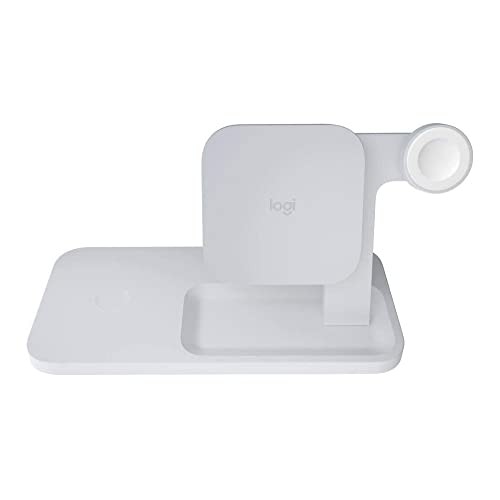 LOGITECH POWERED 3-IN-1 DOCK WIRELESS CHARGING DOCK 950-000015 - WHITE