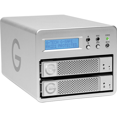G TECHNOLOGY G SAFE RAID-1 2TB Hot Swappable External Hard Drive 3RD GEN