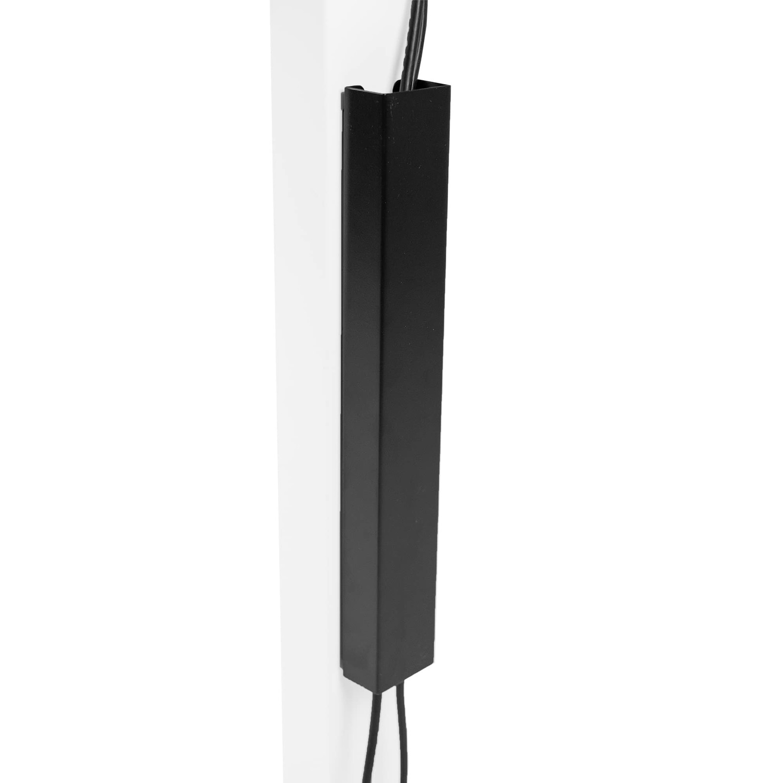 VIVO Steel Magnetic 14 inch Cable Management Channel for Under Desk Black 